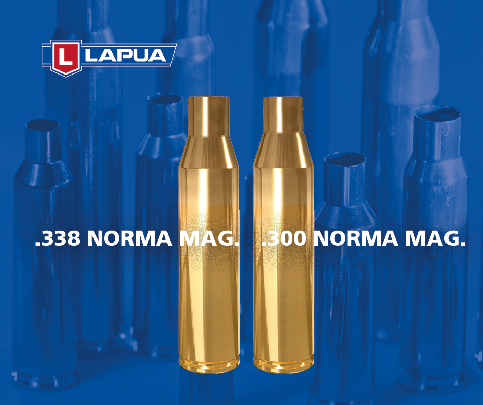 New Lapua products: introducing .300 Norma Mag and .338 Norma Mag brass.
