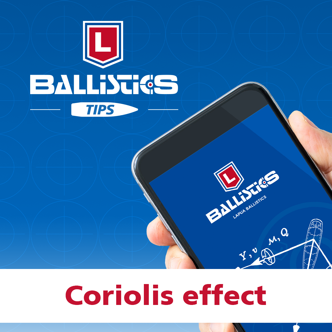 Coriolis effect Lapua Ballistics app