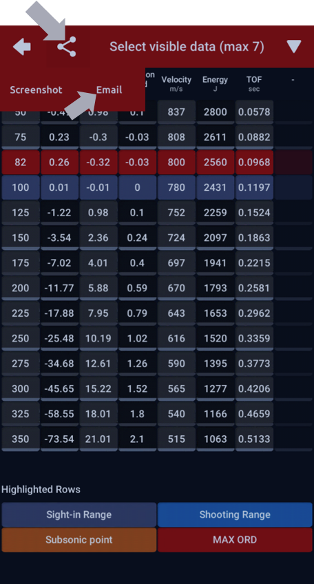 Lapua Ballistics tips export data to excel pic 4