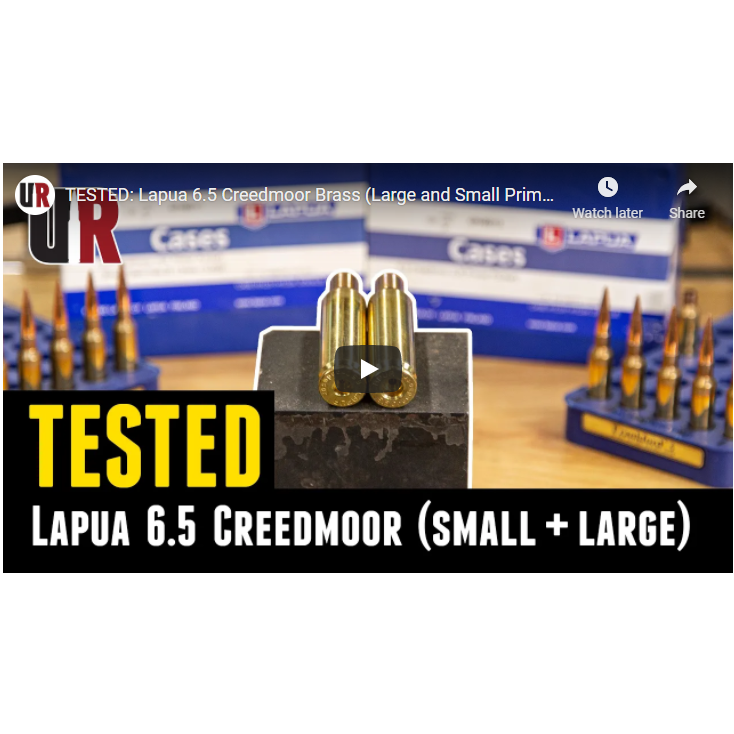 Lapua 65 Creedmoor tested by ultimate reloader youtube