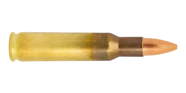 The .222 Remington cartridge with the FMJ bullet
