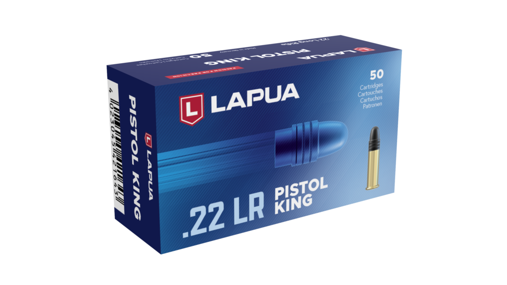 Lapua Pistol King .22 rimfire cartridge box