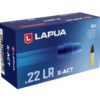 Lapua X-Act .22 lr rimfire cartridge box
