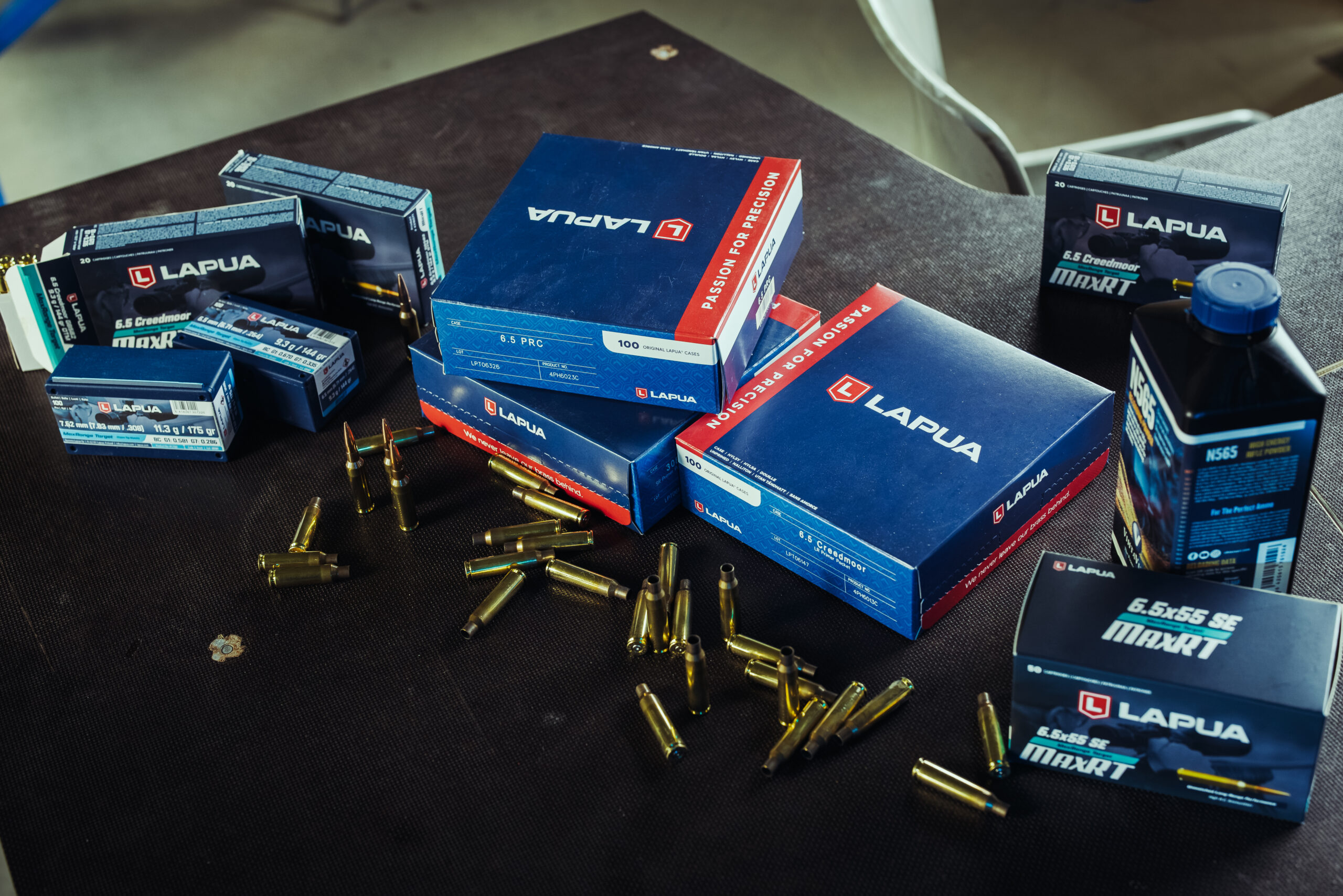 Lapua MaxRT 6.5 Creedmoor ammunition and 144 gr MaxRange Target bullet designed for long-range shooting